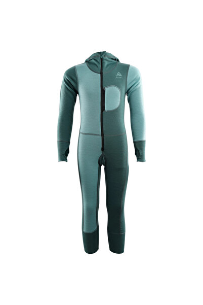 Aclima Боди от мериносова вълна за деца WarmWool-зелен-110