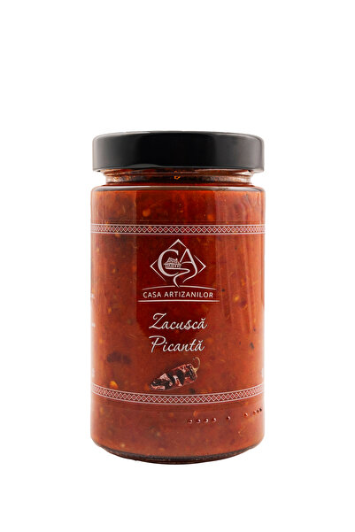 Casa Artizanilor Zacusca Picanta, Casa Artizanilor, 345 gr, fara aditivi, vegan