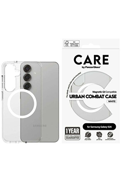 Panzer Glass CARE by PanzerGlass Husă Flagship Urban Combat White QI pentru S...