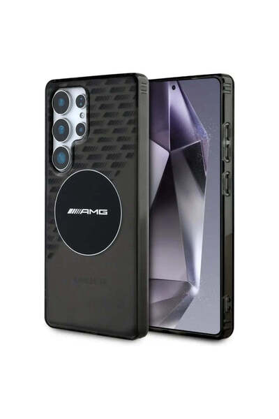 MERCEDES Husă AMG Transparentă cu Romburi MagSafe pentru Samsung Galaxy S25 U...
