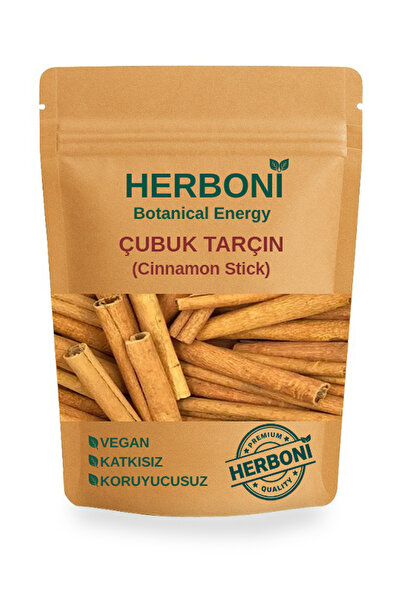 HERBONİ Çubuk Tarçın 40gr, Kabuk Tarçın, Cinnamon Sticks, Cinnamomum Verum, D...