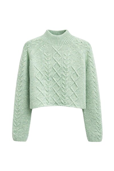 Hiccup Pulover MIXRAY cu model Argyle, reiat, cu guler semi-înalt