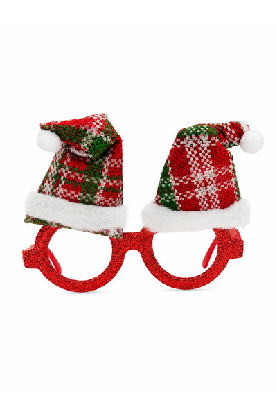 PARTİPORT New Year's Hat Party Glasses Christmas Party Accessory with Glitter...