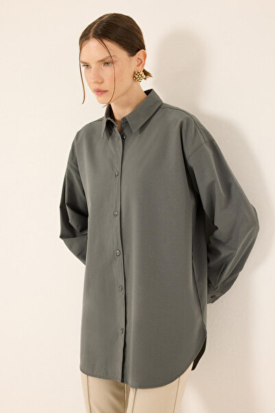 Touché Privé OVERSIZE FİT POPLİN GÖMLEK