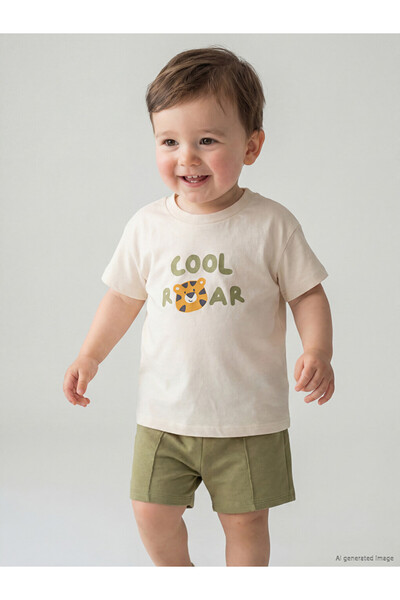 LC Waikiki Sparkling Choices from Shining Store Tiger Printed Baby Boy T-Shir...