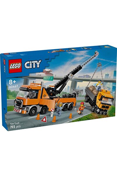 LEGO ® City - Camion de remorcare si recuperare cu macara (60467)
