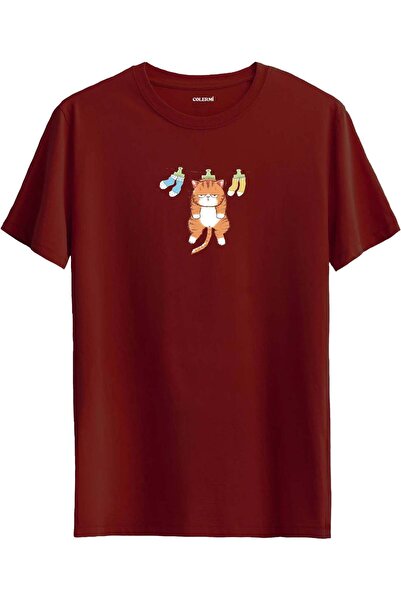 Colermi Cute Cat Printed T-Shirt