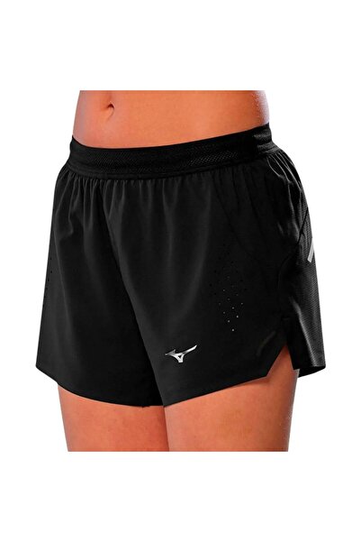 MIZUNO Γυναικεία σορτς τρεξίματος Tech Light Split 3.5 SS 2025-Μαύρο-S
