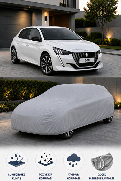 PARİONETTE Peugeot 208 Araç Brandası Tam Koruma Su Geçirmez Toz Yağmur Koruma...
