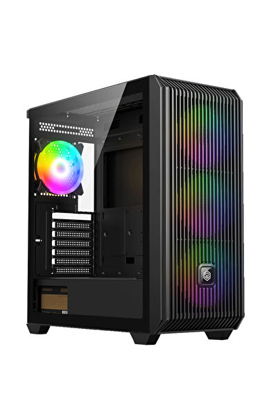 GAMEBOOSTER E8501B 850W 80+ Bronze ARGB Mesh E-ATX Siyah Kasa