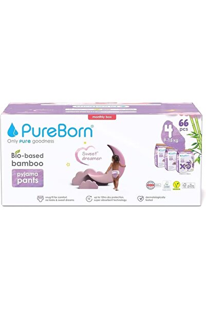 PUREBORN بنطلون بيجامة 4X66: 1742