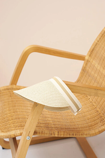 Madame Polo Visor Straw Hat - Beige