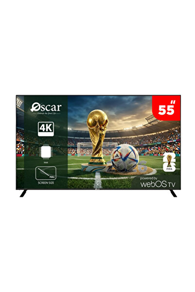 Oscar Smart TV 55 inch WebOS 4K - Slim Frame with Smart Remote - OS55PW4KM