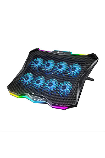 gameagle 8 Fanlı RGB Gaming Notebook Soğutucu, Sessiz Fan, 7 Kademeli, 9-17.3...