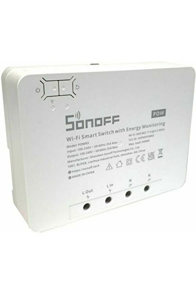 Sonoff Έξυπνος Διακόπτης Ενδιάμεσης Ενέργειας Wi-Fi & RF Κωδικός: POWR3