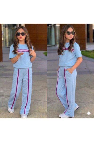 Ütk kids طقم صيفي للفتيات والأطفال مكون من قطعتين