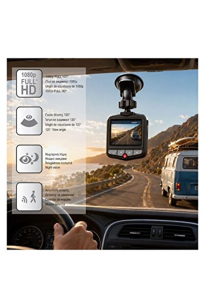 OEM Cameră Auto de Bord, Multicolor, Ecran LCD și Funcție LED