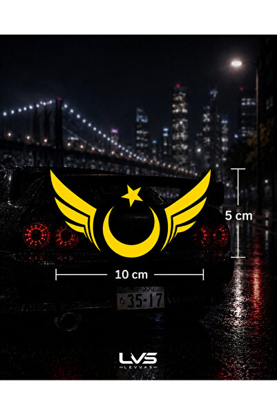 levvas Oto motorsiklet kask laptop telefon sticker Türk bayrağı ay yıldız kan...