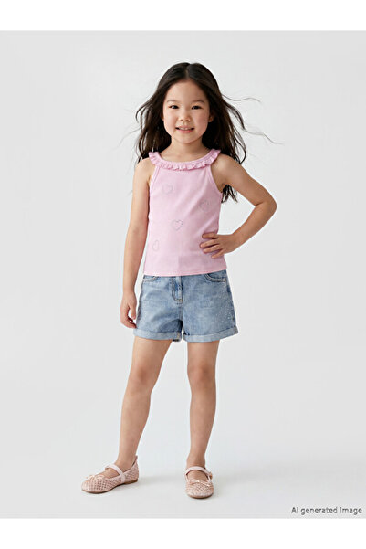 LC Waikiki I Stone Embellished Girls' Jean Shorts from Freezen Store