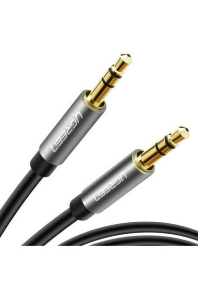 Ugreen Καλώδιο ήχου 3.5mm αρσενικό σε 3.5mm αρσενικό, Γκρι, 1μ, με επιχρυσωμέ...
