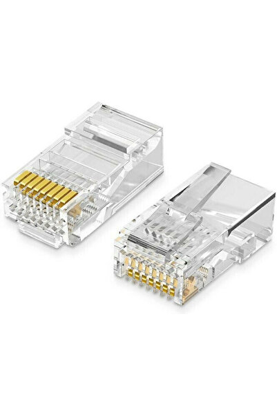 Ugreen Βύσμα RJ-45 αρσενικό Cat5e 50 τεμάχια Διαφανές (20331)