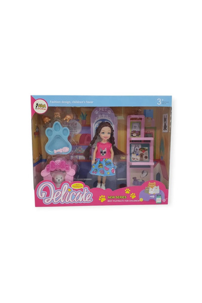ALKASAZ Pet Shop - Dog Grooming Center Play Set