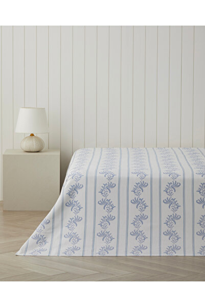 English Home Allure Çift Kişilik Pike 200x220 cm Mavi
