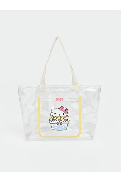LC Waikiki Τσάντα παραλίας για κορίτσια με στάμπα Hello Kitty