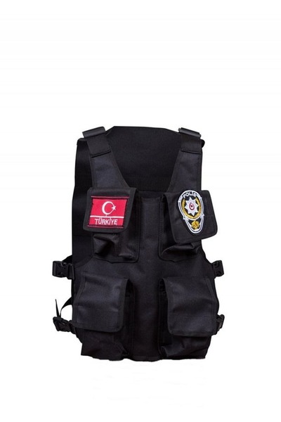 vyloo Children's Police Vest Adjustable Vest and Hat