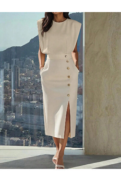 Evendi Rochie medie, Alb