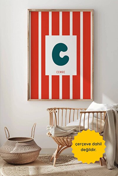fuart.co Çocuk Odası Kişiye Özel Poster, Çocuklara Özel, Çerçevesiz Poster, K...