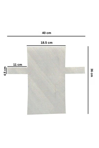 iğne izi Pânză de plastic albă pentru genți 40x36 cm - Plasă pentru confecțio...