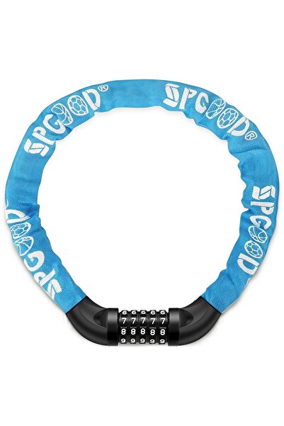 SPGOOD Antifurt lanț bicicletă rezistent, cu coduri resetabile din 5 cifre – ...