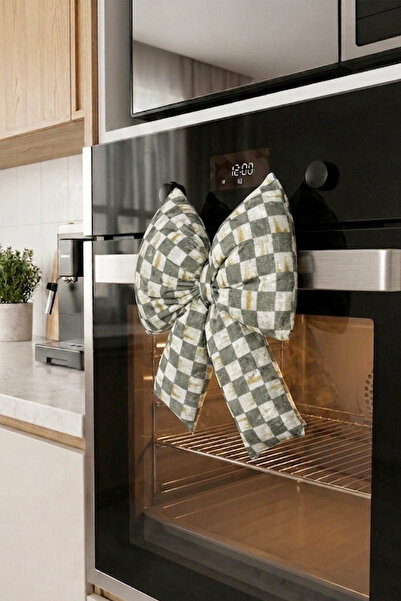 aymira home Digital Printing Checkered Bow Oven Ornament Decorative Filled So...