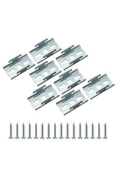 OEM Double Curtain Rod Brackets Wall Mount 4 Pairs Side-Mount with Screws – S...