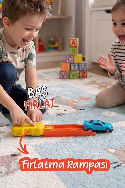 Joymag Launcher Akrobasi Araba Fırlatma Rampası Yarış Pisti Uyumlu