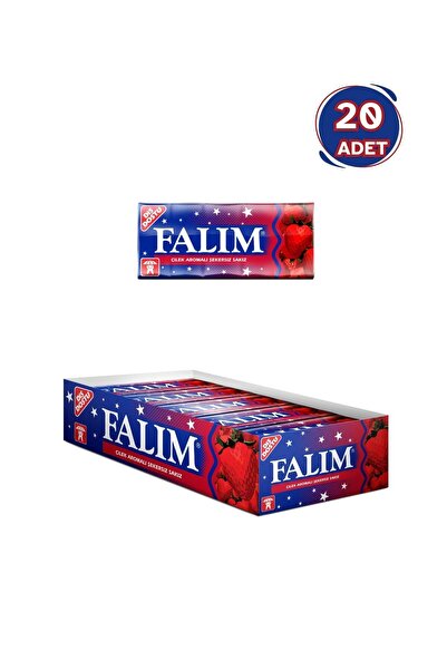 KENT Falım Çilek Aromalı Sakız 7 gr - 20 Adet