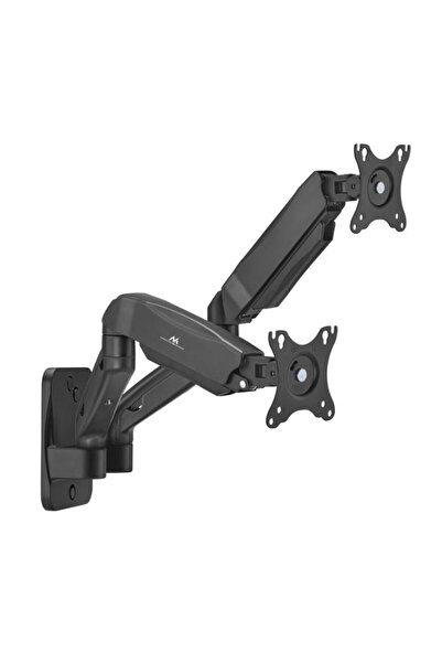 Maclean MC-988 Стойка за стена за два монитора, 17-32 инча, 2x9 кг, Черен