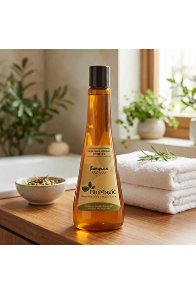BIOMAGIC Șampon cu keratină pentru păr fragil și deteriorat, Keratin, 300 ml