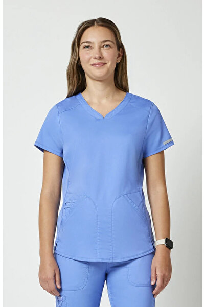 Cherokee Bluza medicala dama Revolution WWE601, maneca scurta, decolteu in V