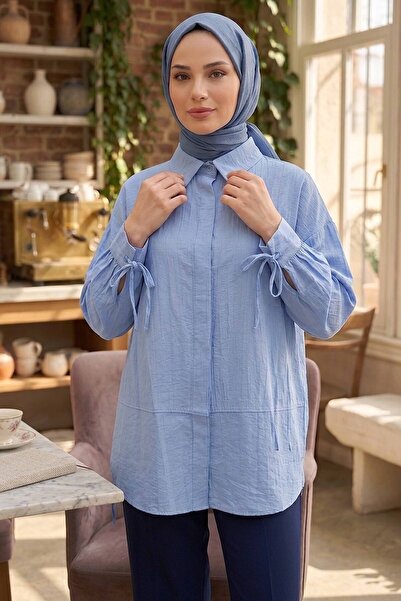 TOFİSA Ягодова туника със скрити копчета - 1305-BEBE-BLUE