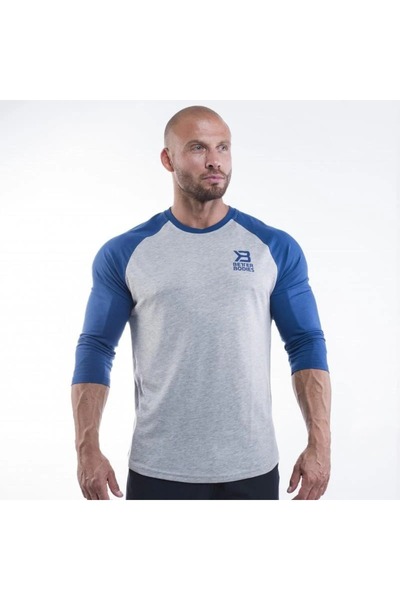 BETTER BODIES Mens Baseball Tee - Navy