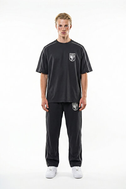 Respire Set Court Regular Fit Negru