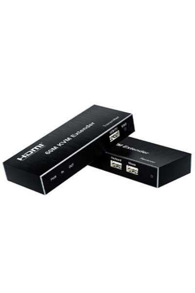 NOVACOM NVC-KVM60 موسع KVM بدقة 4K لمسافة 60 متر مع HDMI+USB+IR إلى Cat6