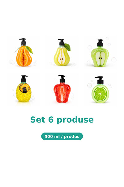 Tasty Set 6 Produse Tasty, Mix Pepene Galben, Pere, Mar Extract, Ananas, Caps...
