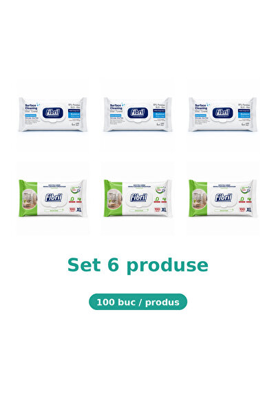 Fibril Комплект от 6 продукта Фибрил, Микс 3x синьо, 3x XL зелено