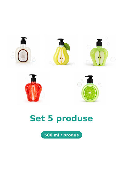 Tasty Set 5 Produse Tasty, Mix Cocos, Pere, Mar Piele Sensibila, Capsuni, Lime