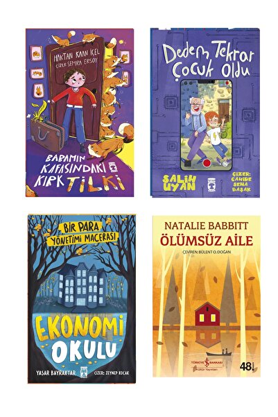 Timaş Çocuk 4-5-6.Sınıf Okuma Seti Ekonomi Okulu Babamın Kafasındaki Kırk Til...