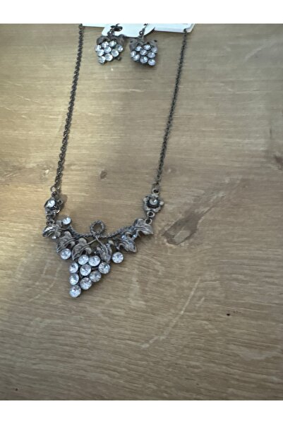 ELUNE İSTANBUL & Milano Vintage Grape Bunch Necklace and Earrings Set – Styli...