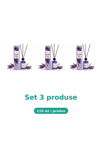 Golf Bax 3 Pachete Betisoare Parfumate pentru Camera Reed Diffuser Lavender, ...